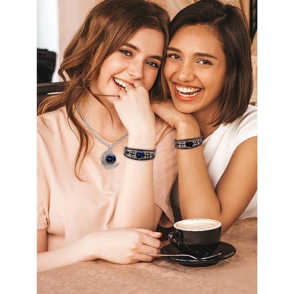 NEW Zodiac Necklace Bracelet Set for Men Gifts 12 Constellation Necklace… - Picture 6 of 16